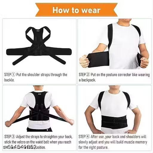 Back Posture Corrector Belt – Pain Relief Support for Men & Women